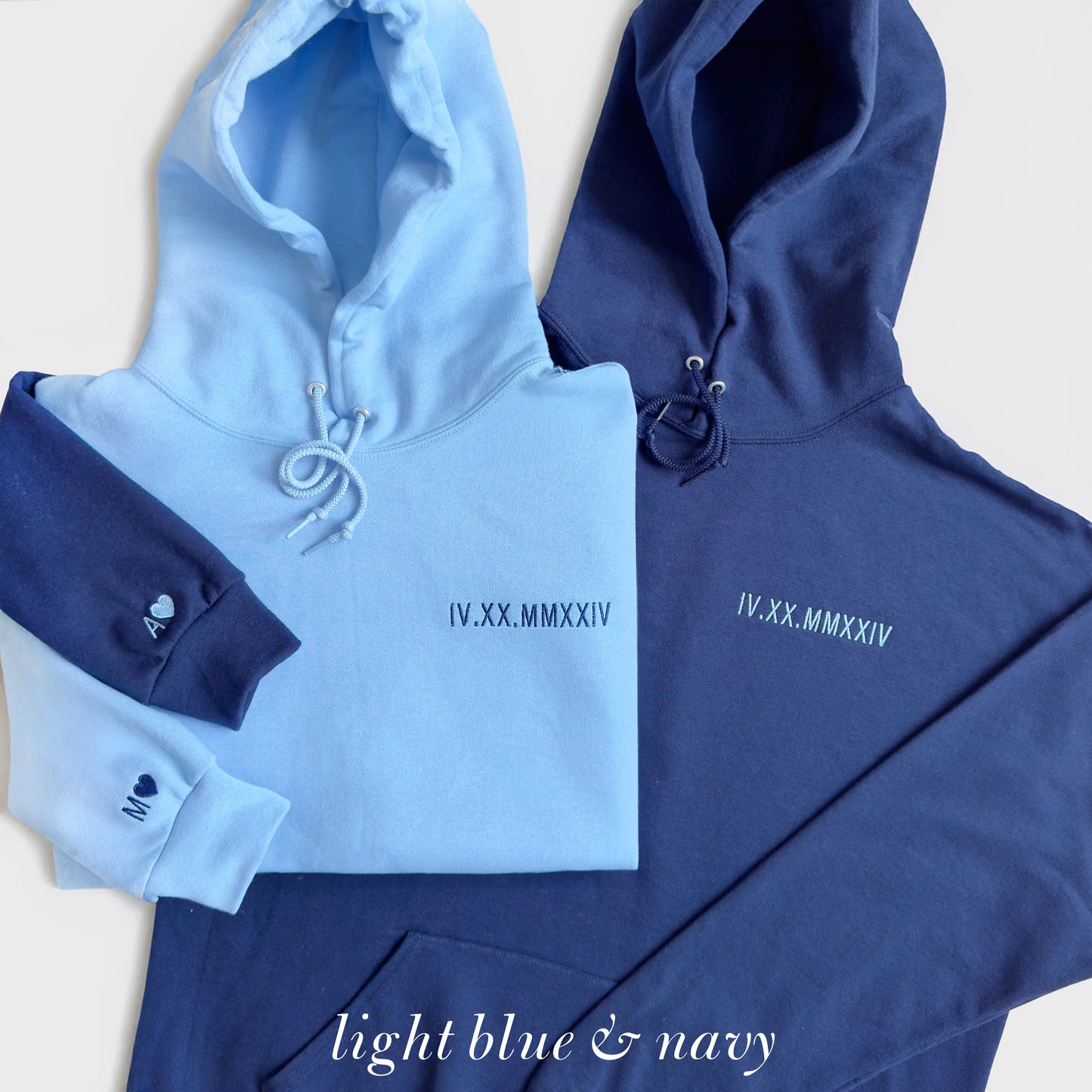 Custom Embroidered Roman Numeral Hoodie