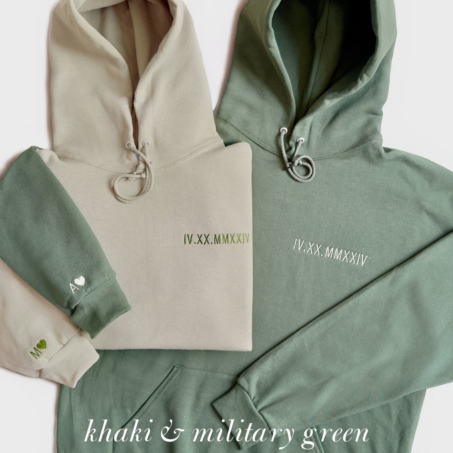 Custom Embroidered Roman Numeral Hoodie