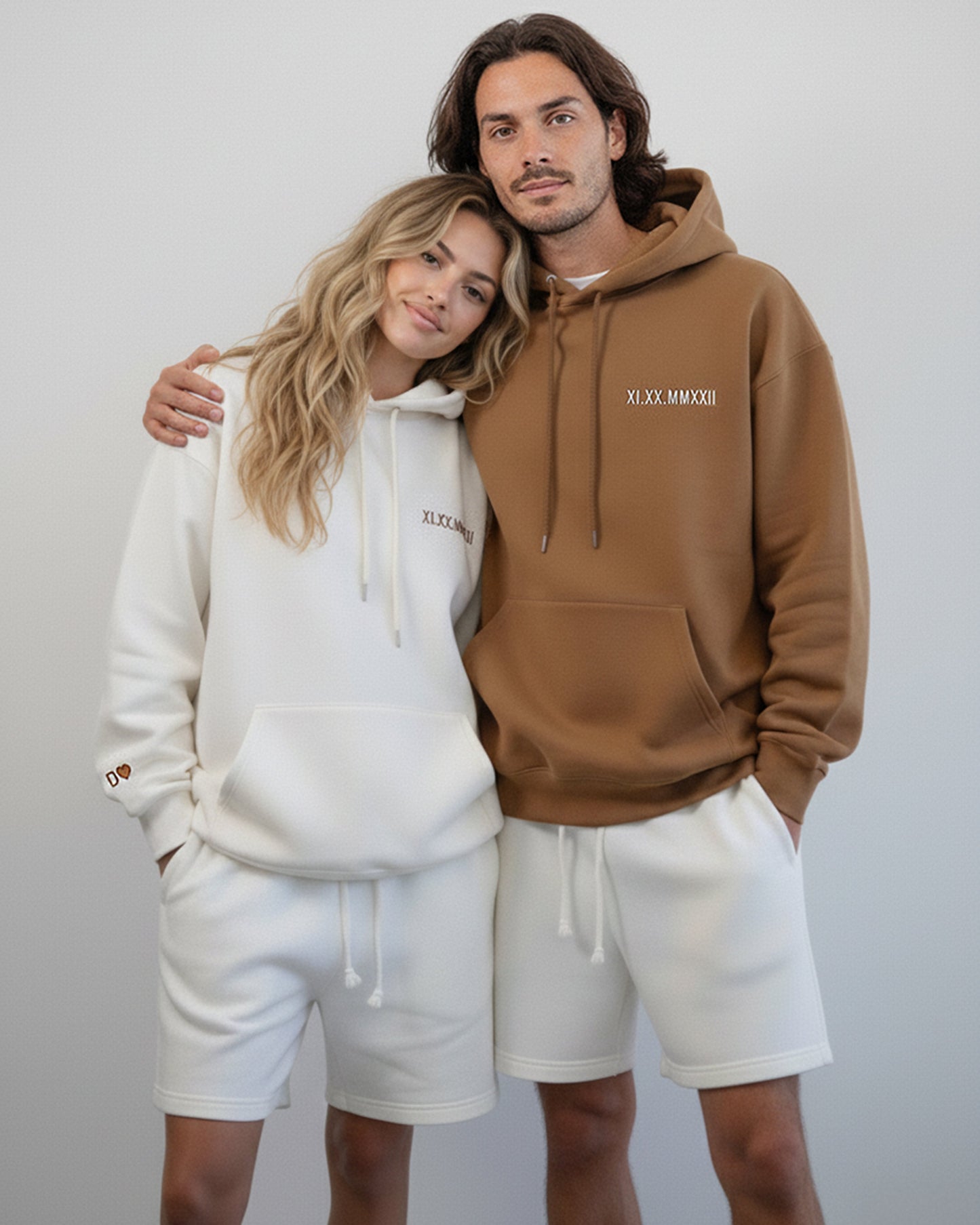 Custom Embroidered Roman Numeral Hoodie