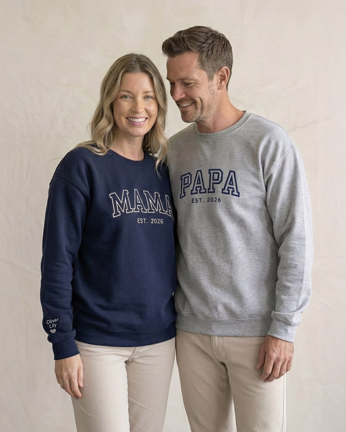 Classic Varsity Mama Embroidered Sweatshirt