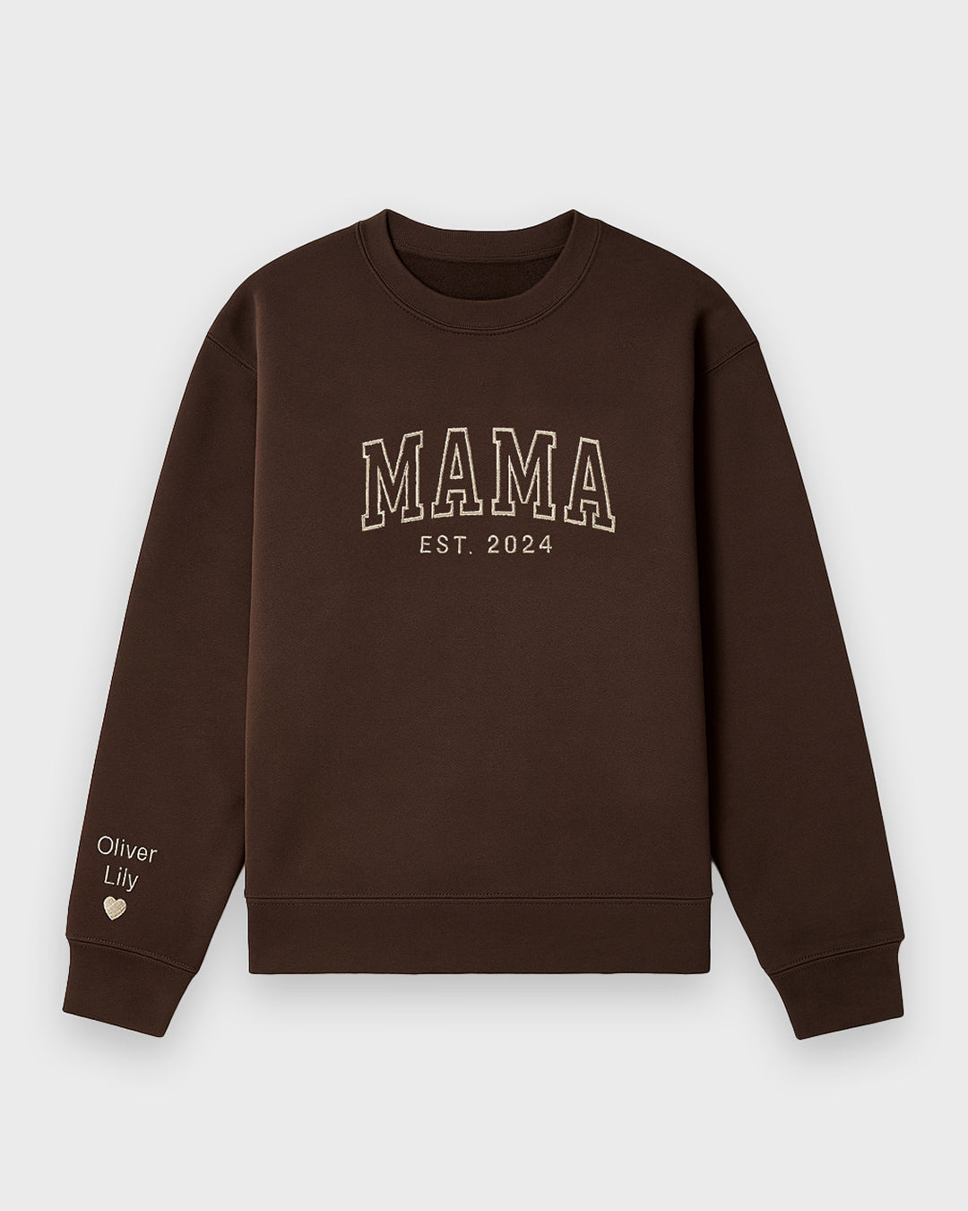 Classic Varsity Mama Embroidered Sweatshirt – Physique