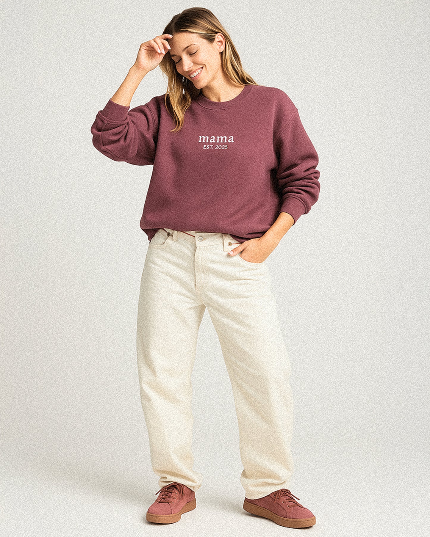 Minimal Mama Embroidered Sweatshirt
