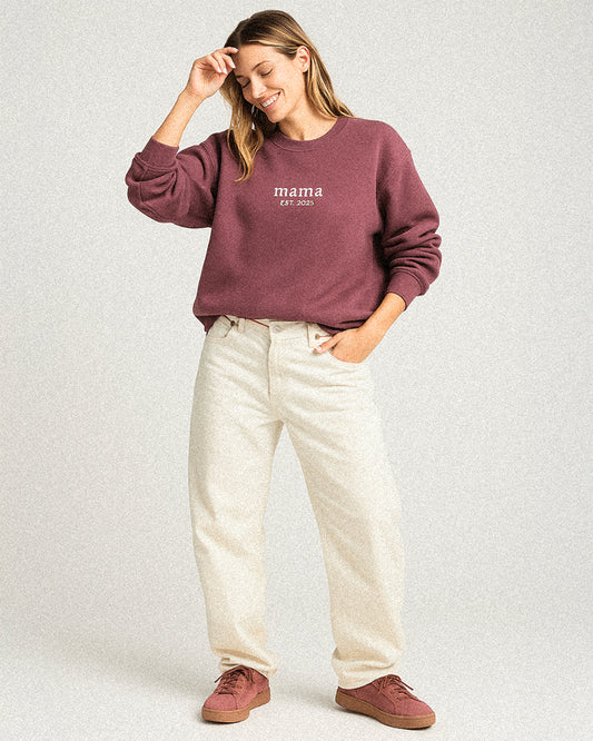 Minimal Mama Embroidered Sweatshirt