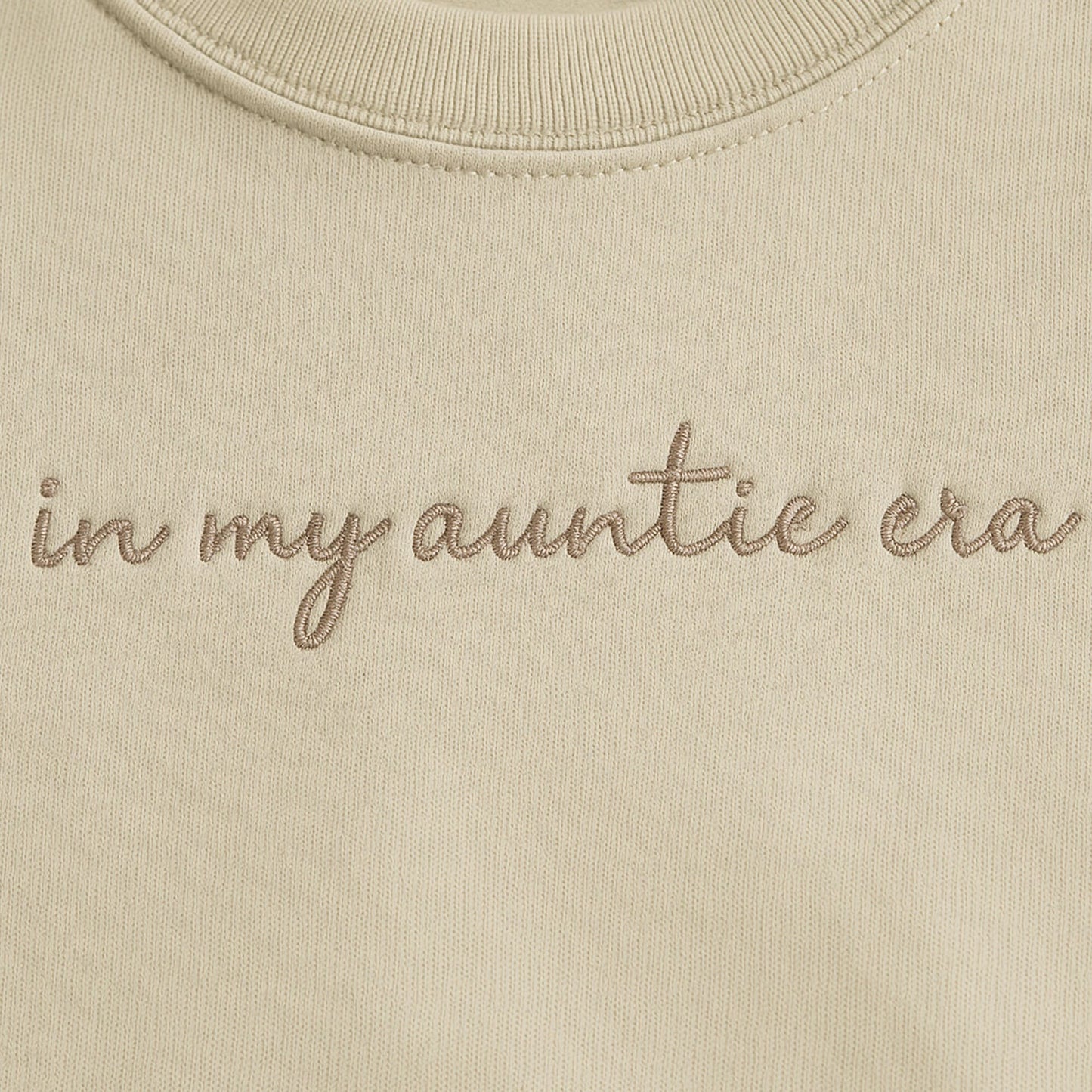 In My Auntie Era Embroidered Sweatshirt