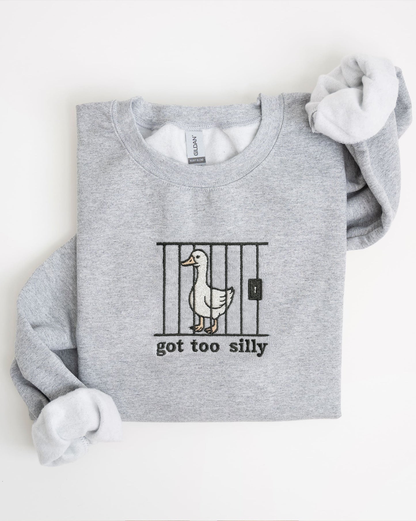 Got Too Silly Embroidered Sweatshirt