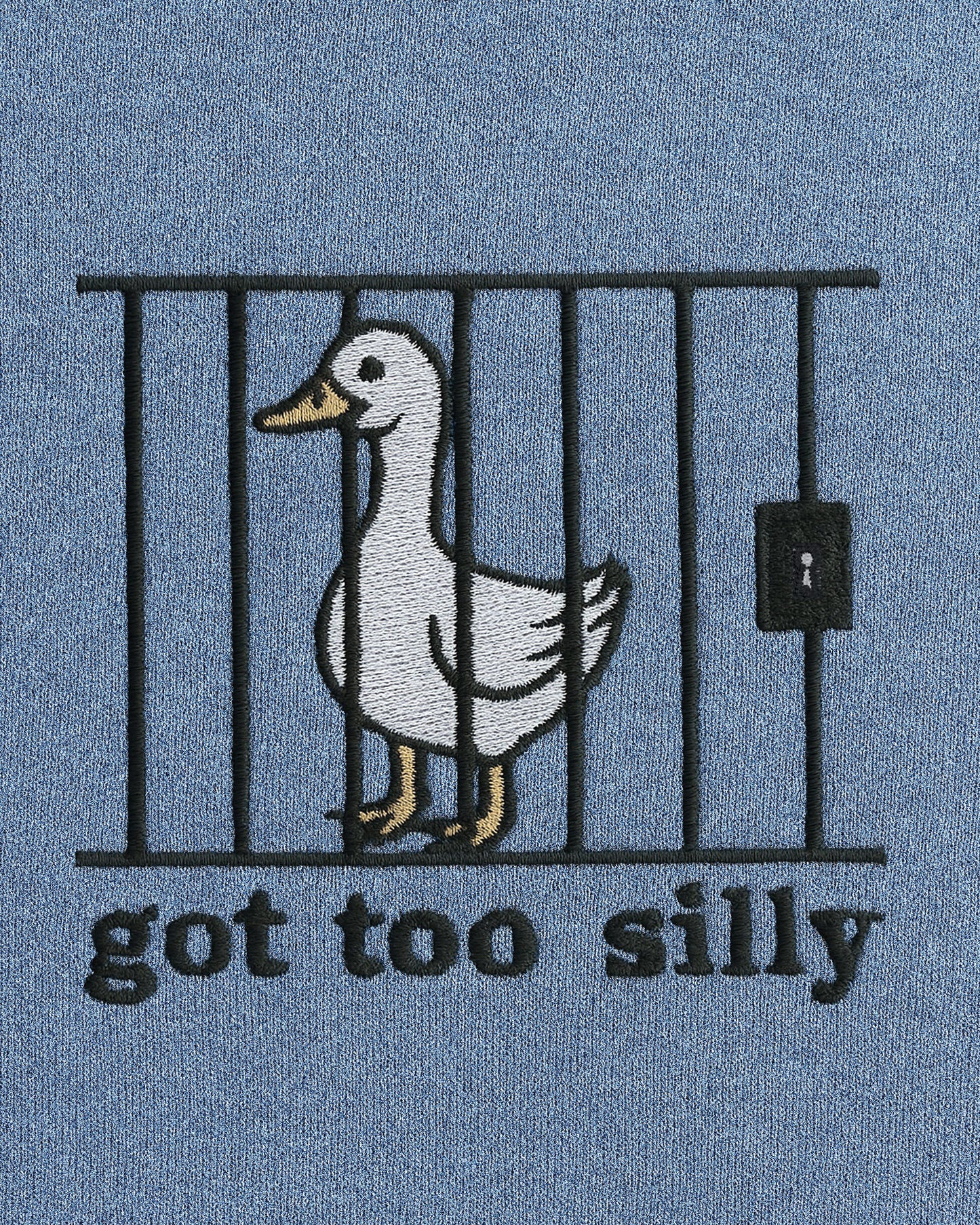 Got Too Silly Embroidered Sweatshirt