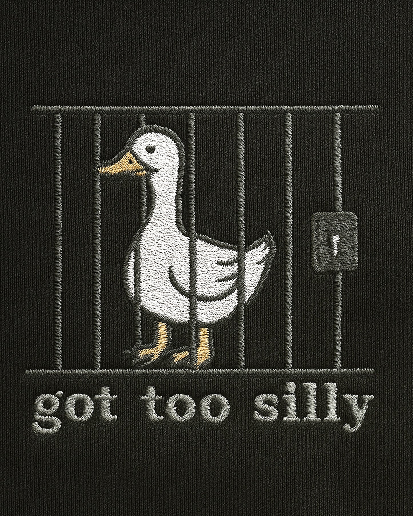Got Too Silly Embroidered Sweatshirt