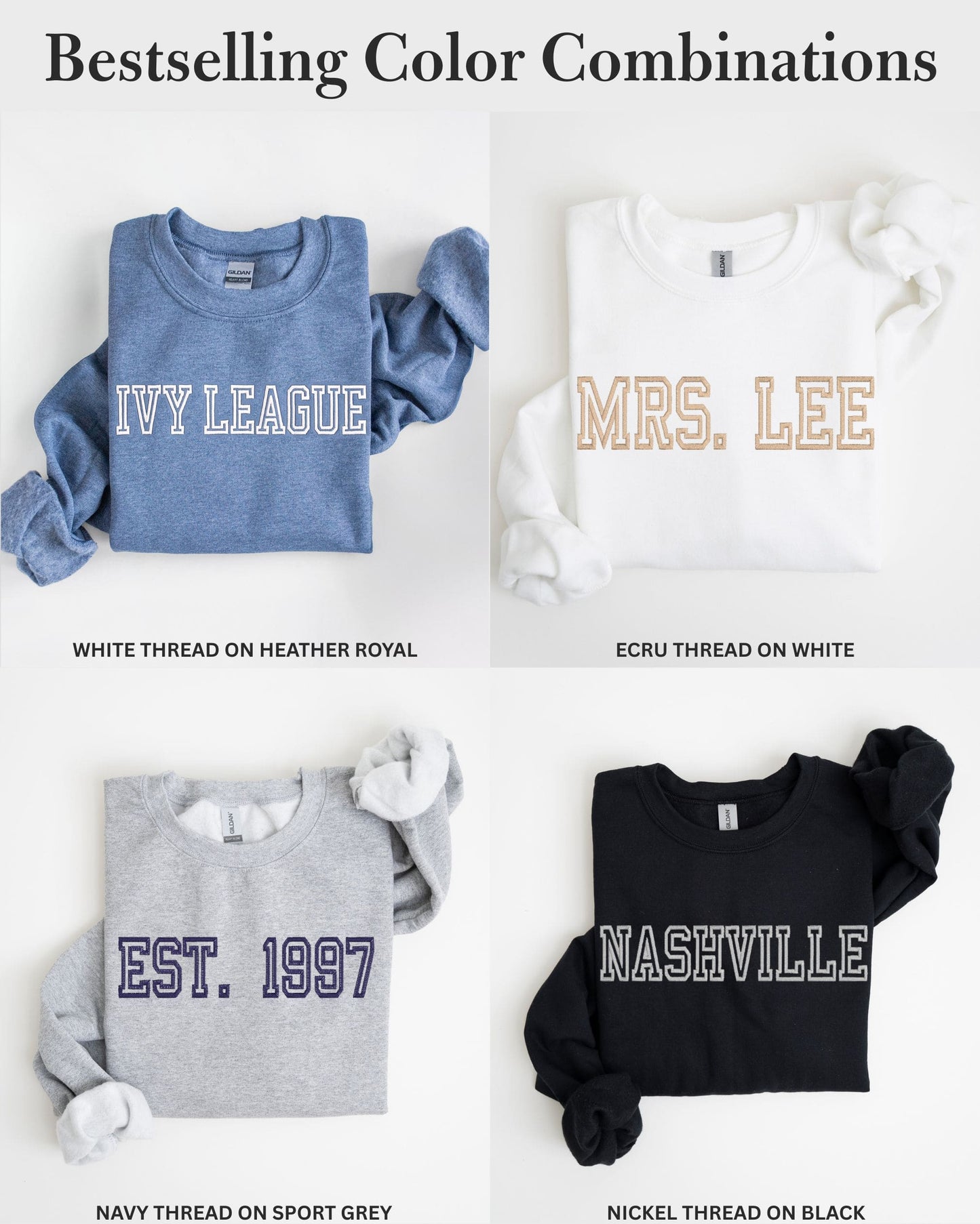 Ivy League Embroidered Sweatshirt