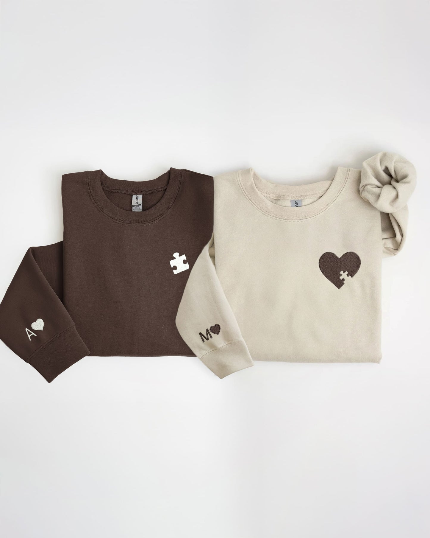 Puzzle Piece Embroidered Sweatshirt