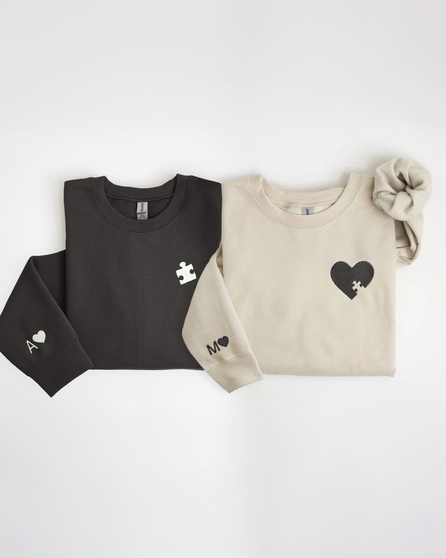 Puzzle Piece Embroidered Sweatshirt