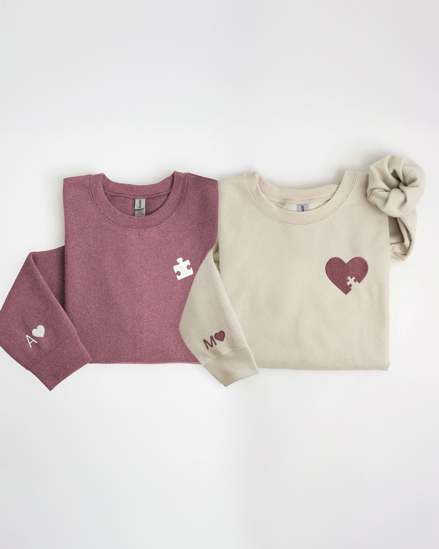 Puzzle Piece Embroidered Sweatshirt