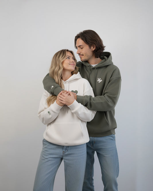 Puzzle Piece Embroidered Sweatshirt