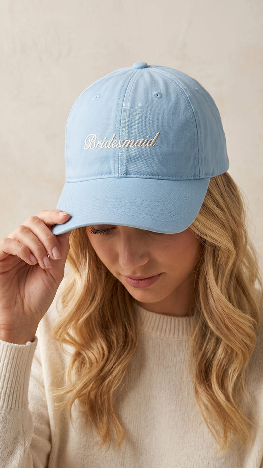 The Bridal Party Gift Set | Embroidered Hat & Personalized Tote