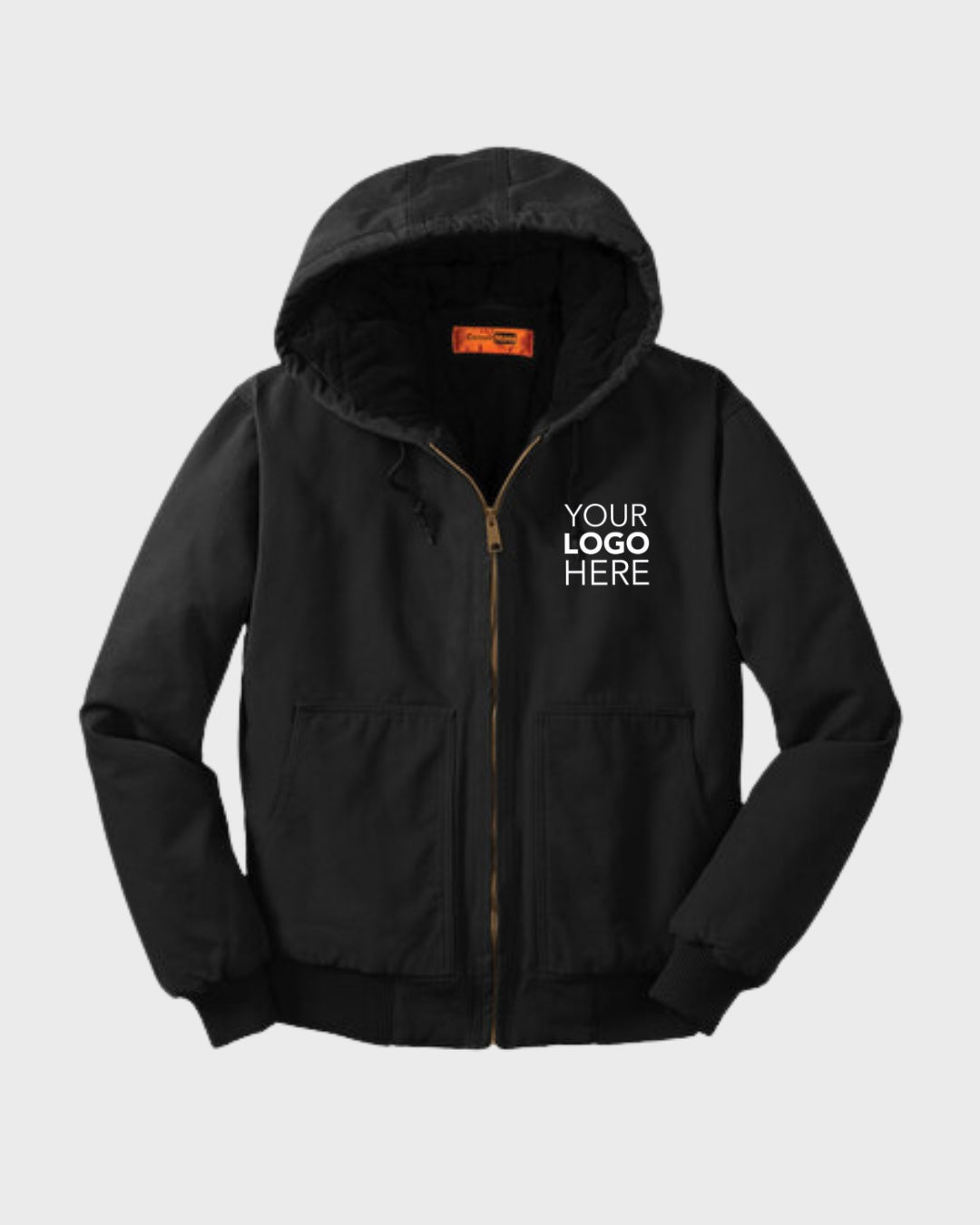 CornerStone® Washed Duck Cloth Insulated Hooded Work Jacket