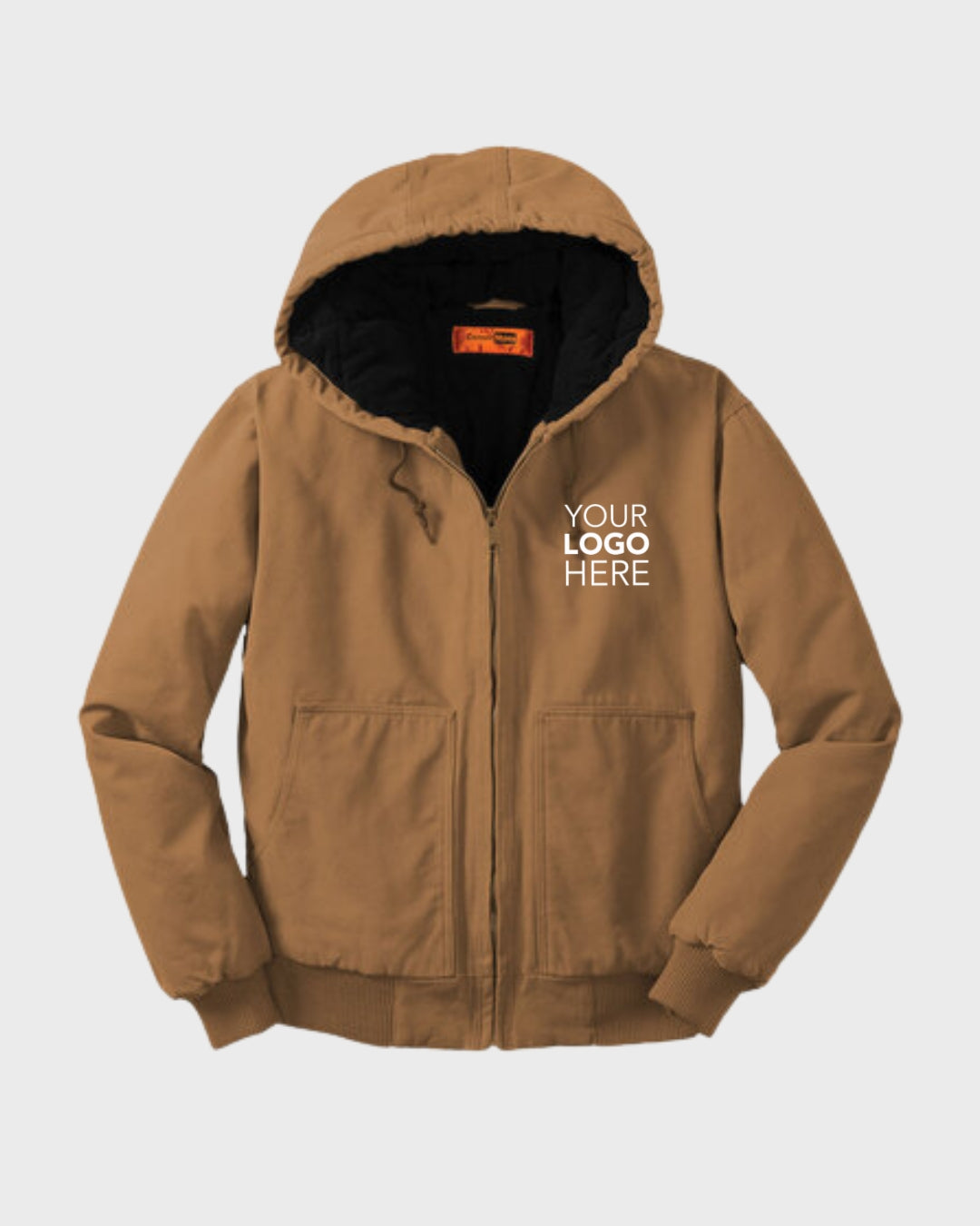CornerStone® Washed Duck Cloth Insulated Hooded Work Jacket