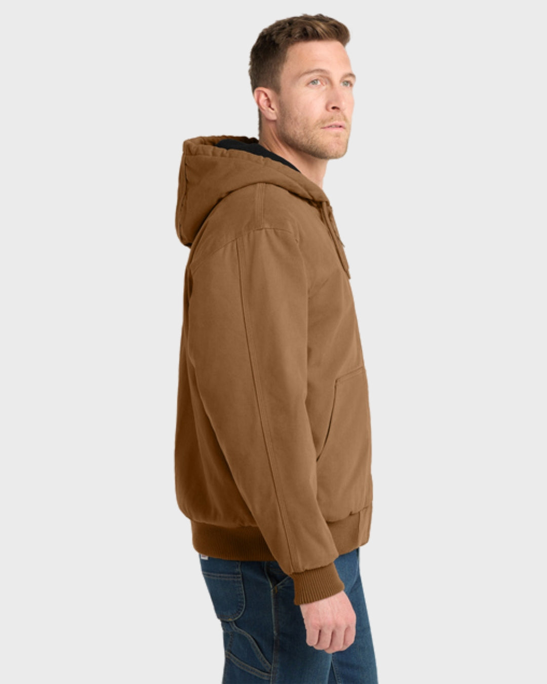 CornerStone® Washed Duck Cloth Insulated Hooded Work Jacket
