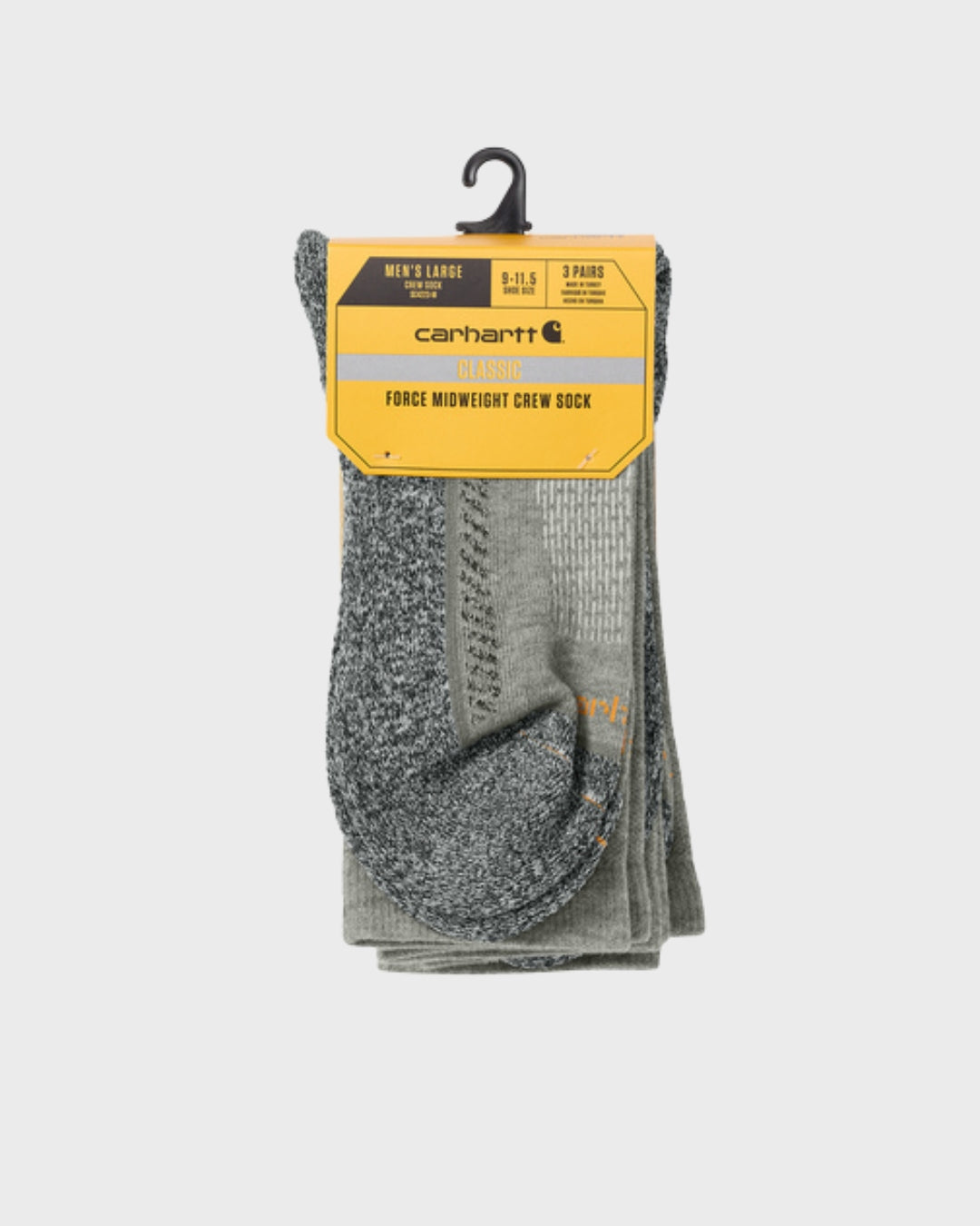 Carhartt Force® Midweight Crew Sock (3-Pack)