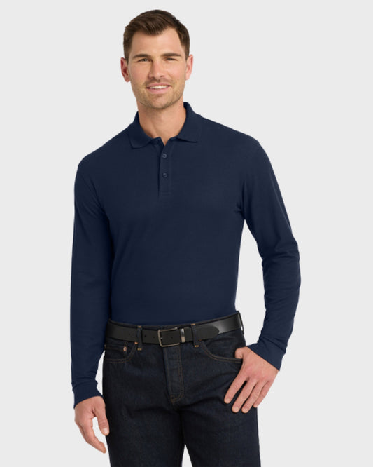 Port Authority® Long Sleeve Core Classic Pique Polo