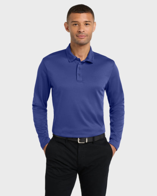 Port Authority® Silk Touch™ Performance Long Sleeve Polo