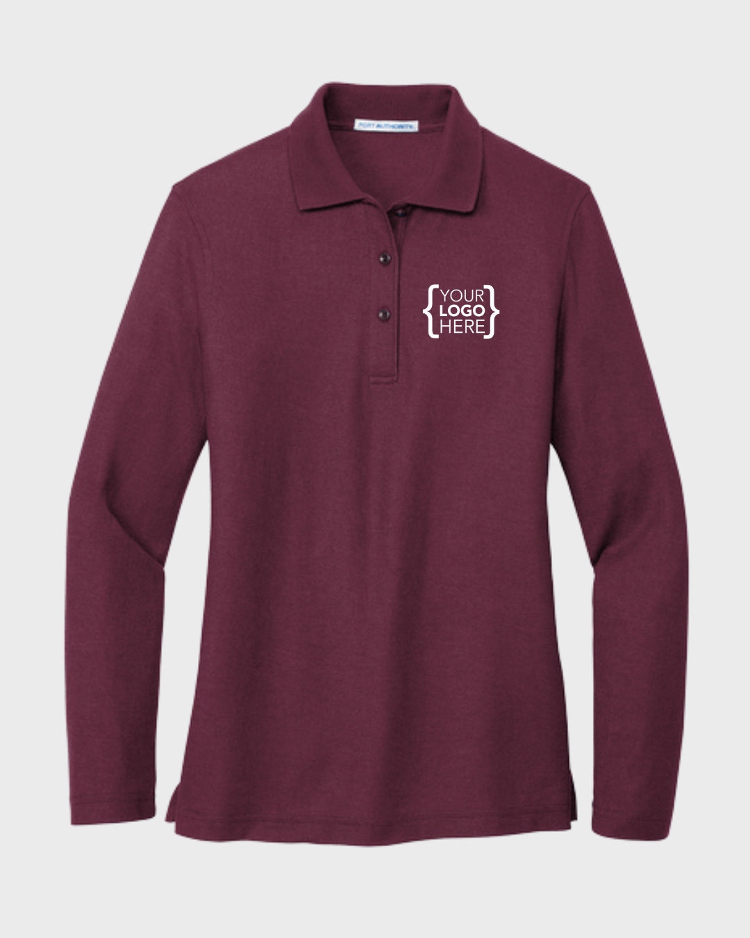 Port Authority® Women's Silk Touch™ Long Sleeve Polo