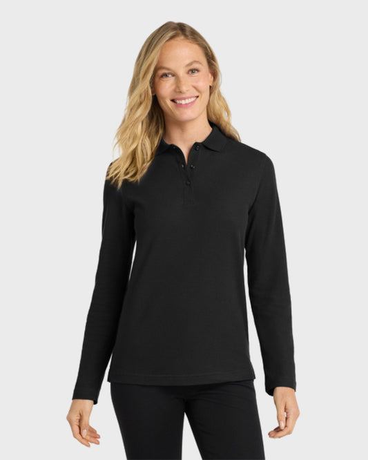 Port Authority® Women's Silk Touch™ Long Sleeve Polo