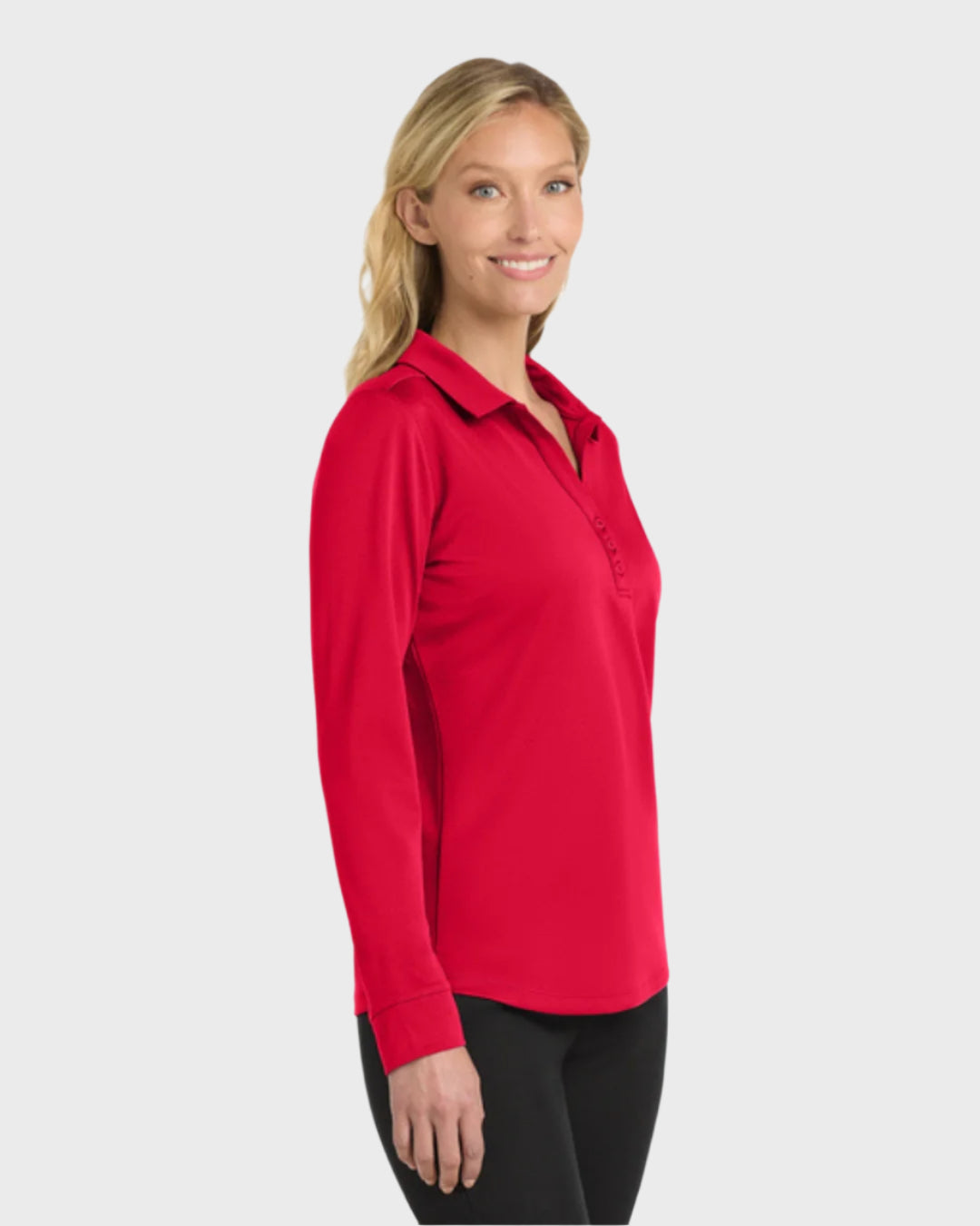 Port Authority® Women's Silk Touch™ Performance Long Sleeve Polo