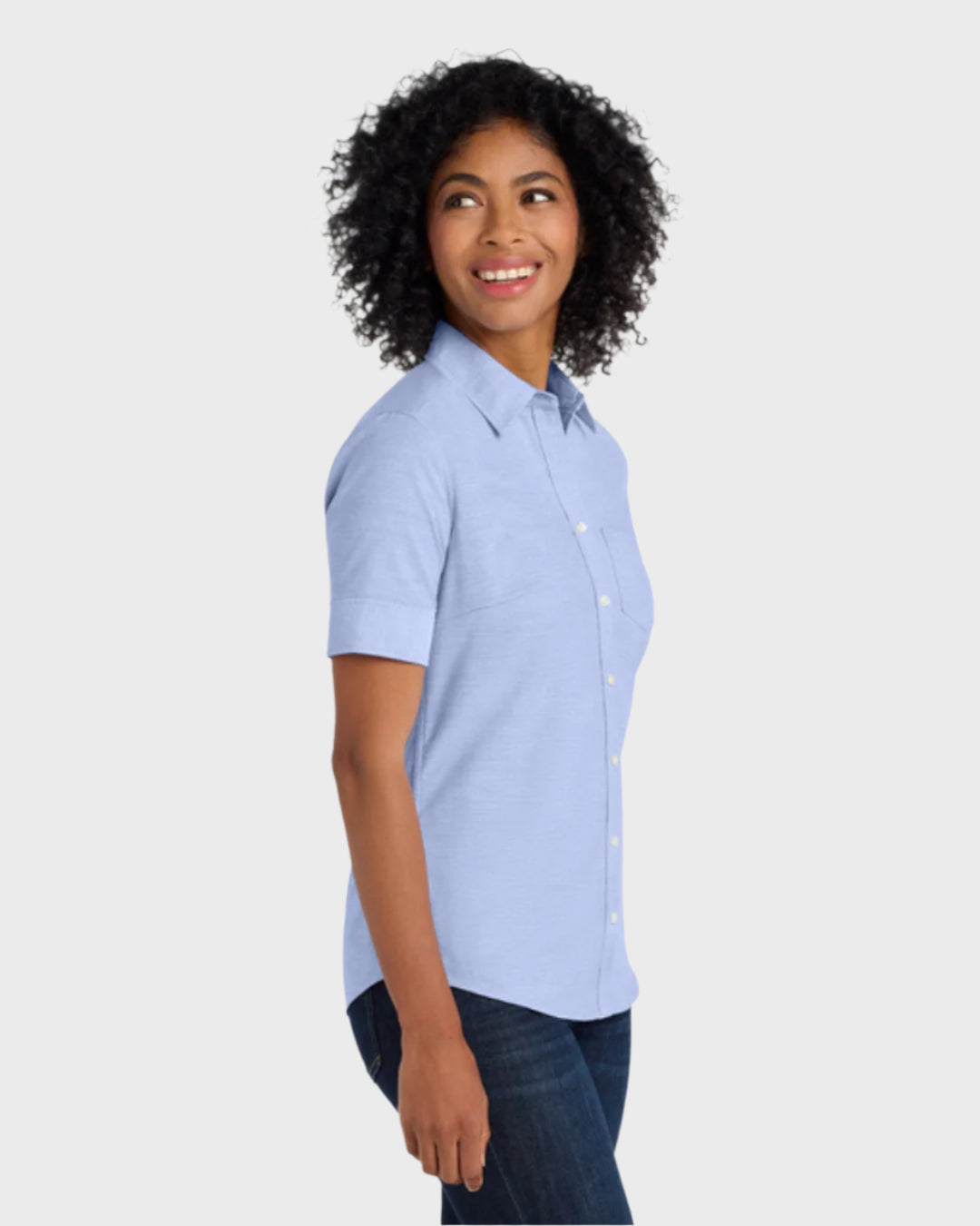 Port Authority® Women's Short Sleeve SuperPro™ Oxford Shirt