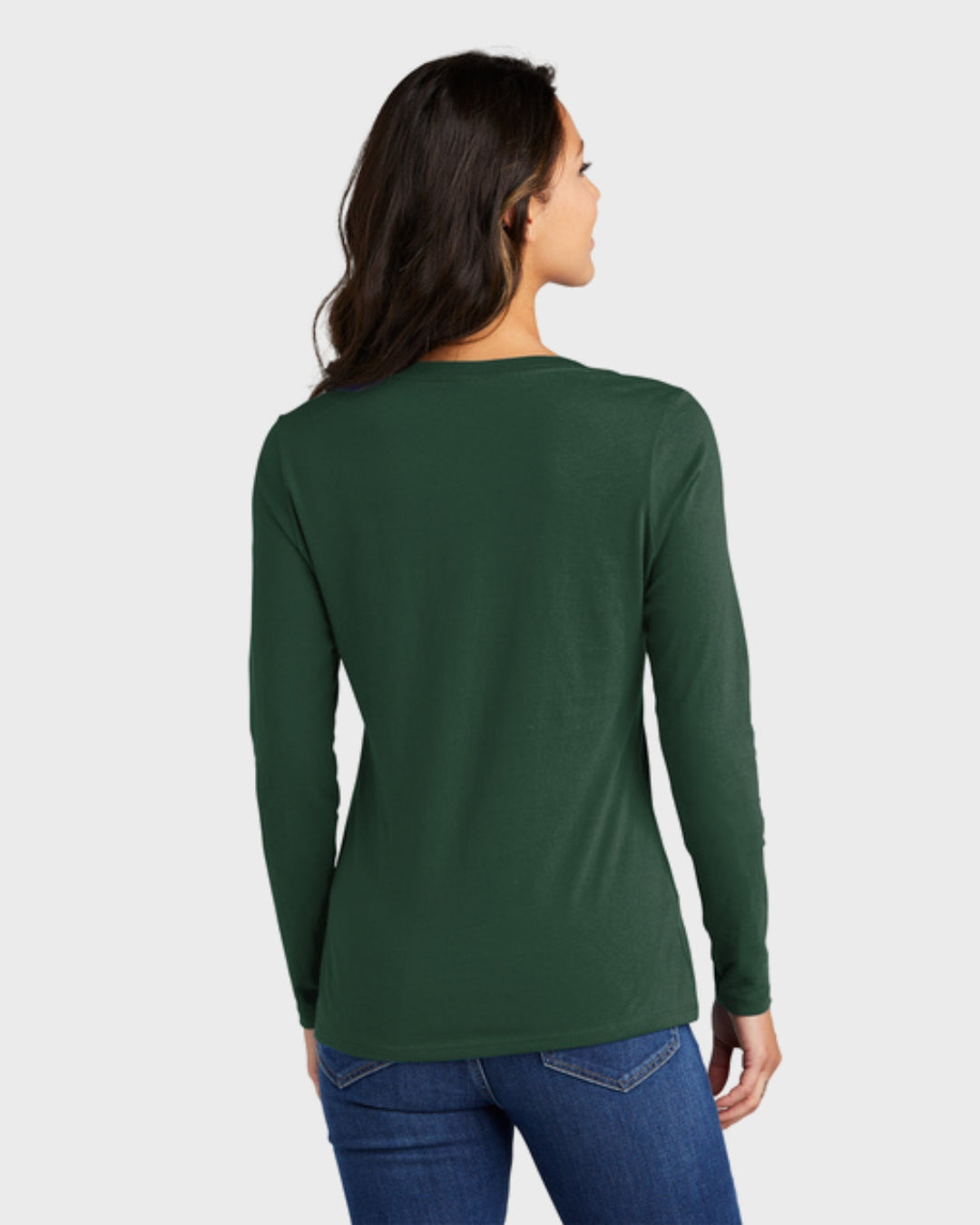 Port & Co™ Women's Long Sleeve Fan Favorite™ V-Neck Tee