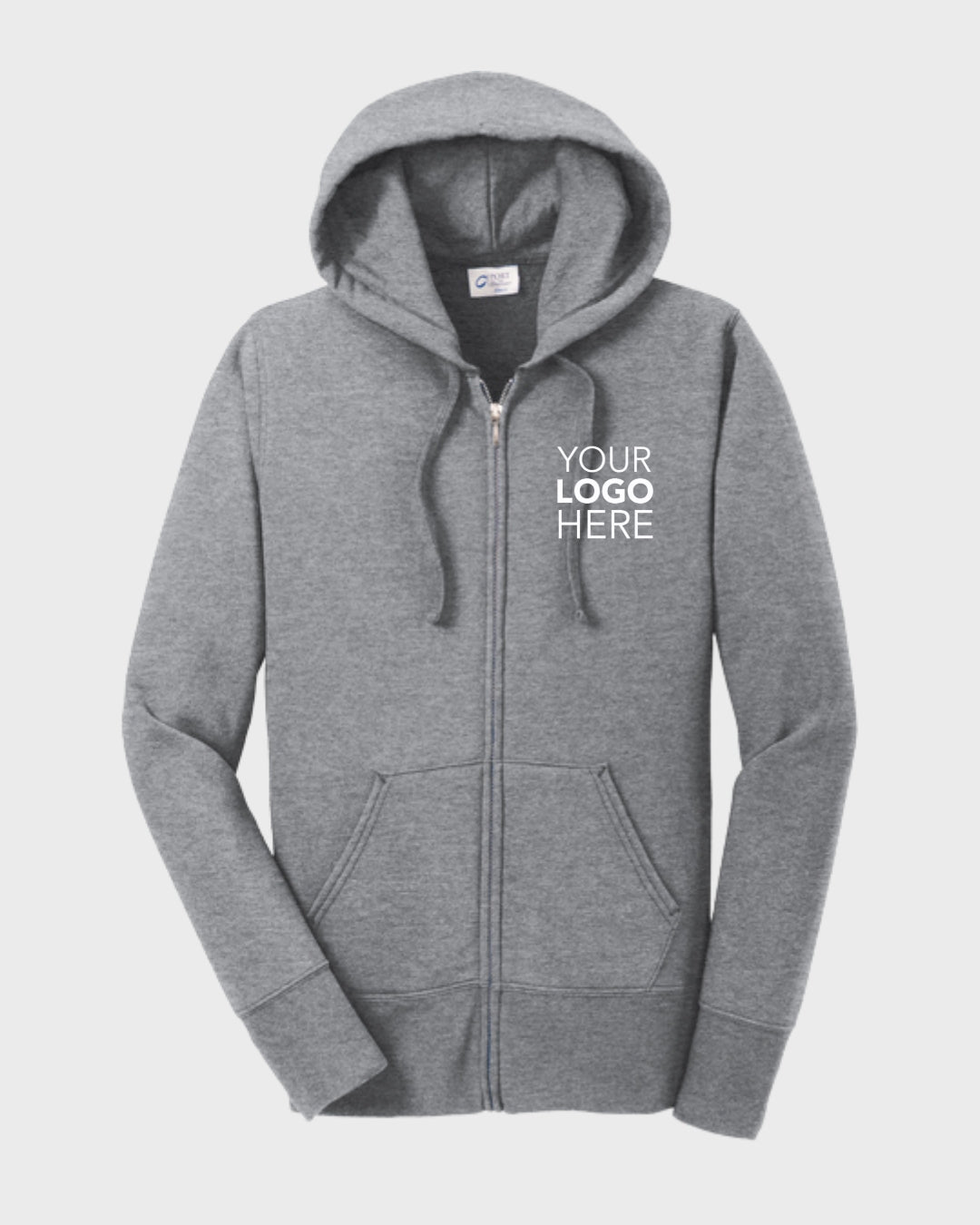 Port & Co™ Women's Core Fleece Full-Zip Hooded Sweatshirt