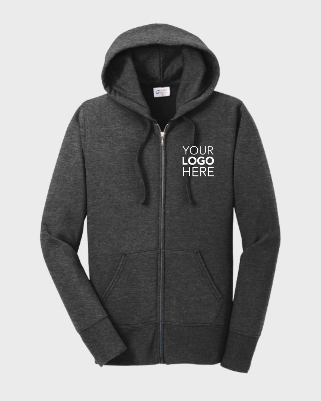 Port & Co™ Women's Core Fleece Full-Zip Hooded Sweatshirt