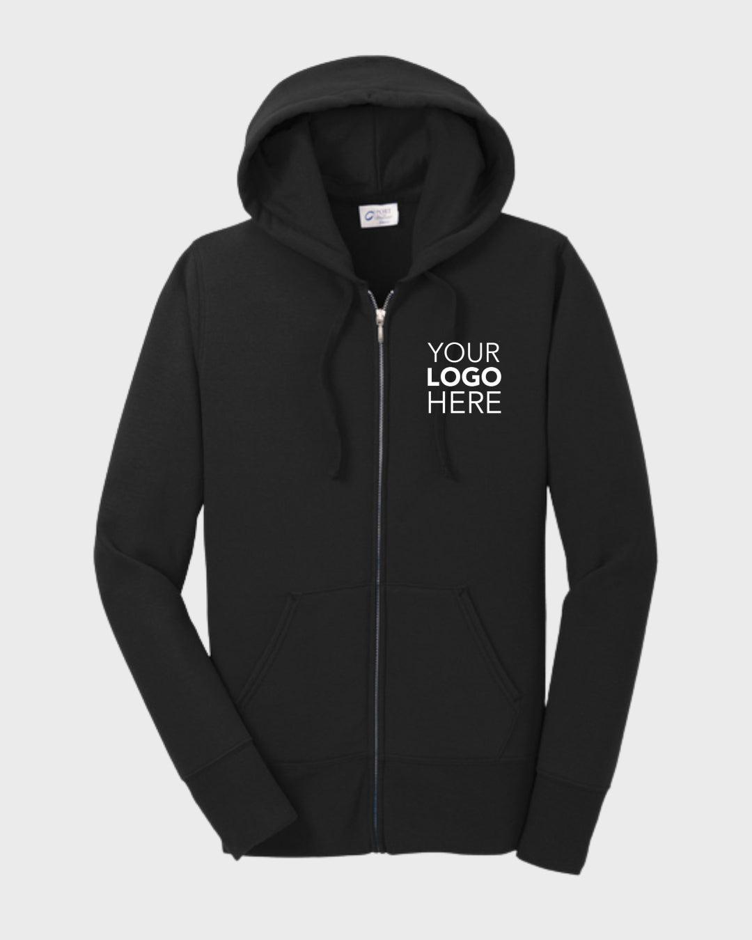 Port & Co™ Women's Core Fleece Full-Zip Hooded Sweatshirt
