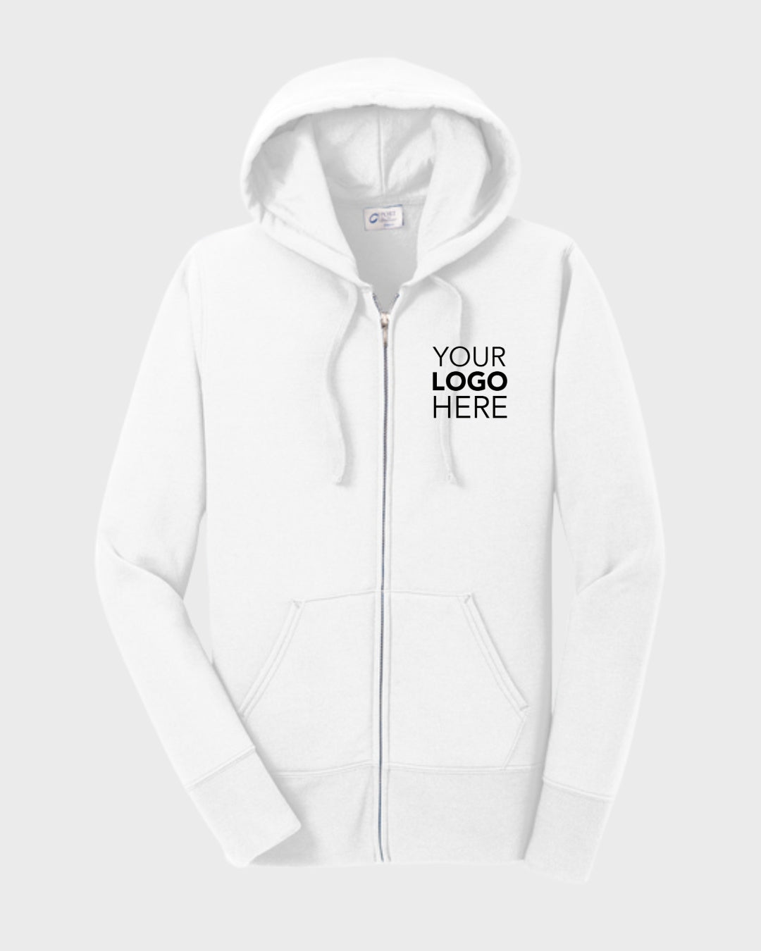 Port & Co™ Women's Core Fleece Full-Zip Hooded Sweatshirt