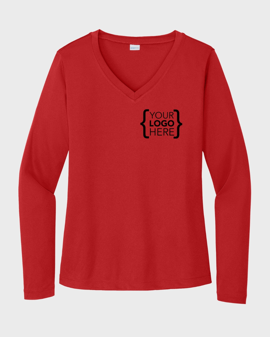 Sport-Tek® Women's Long Sleeve PosiCharge® Competitor™ V-Neck Tee