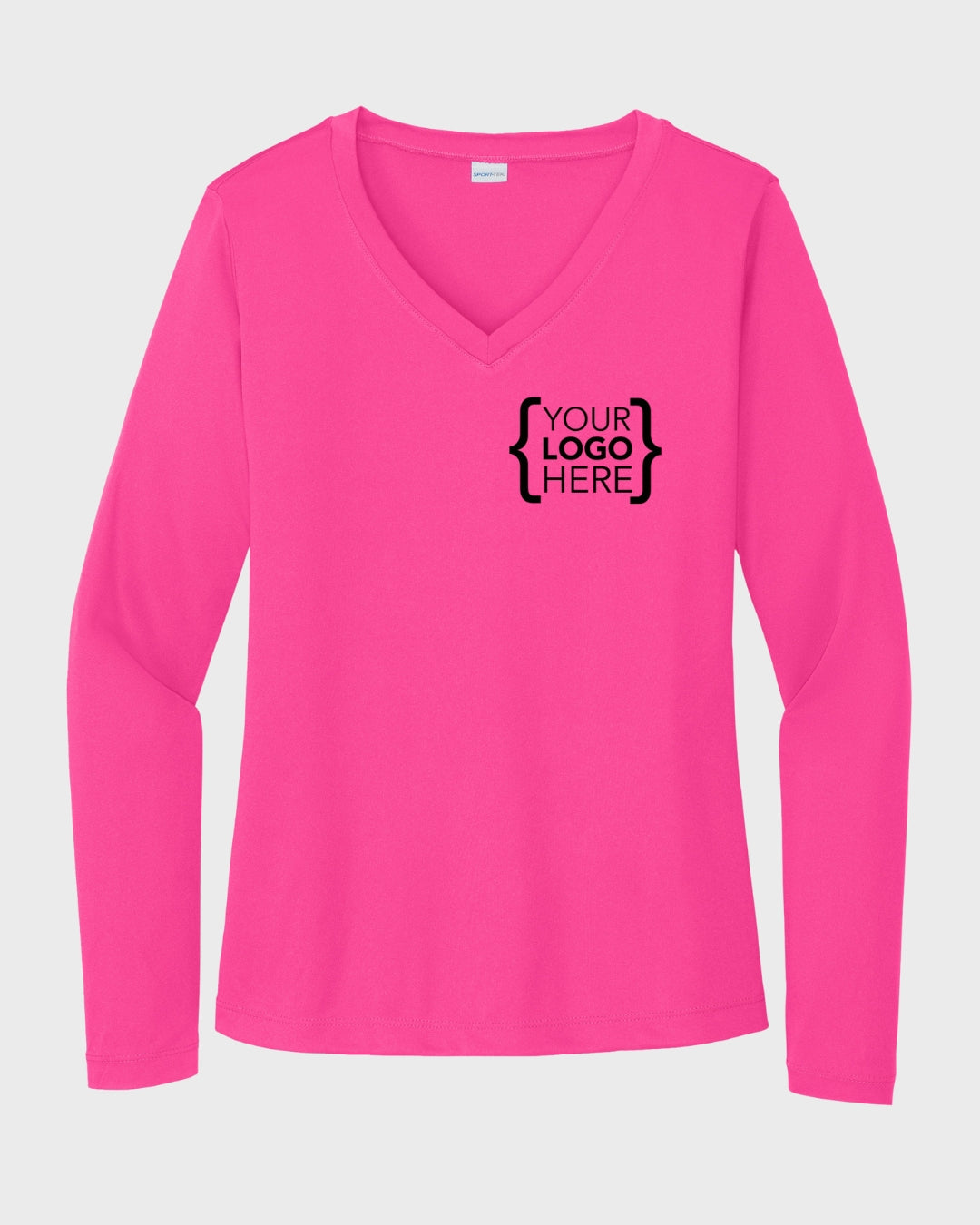 Sport-Tek® Women's Long Sleeve PosiCharge® Competitor™ V-Neck Tee