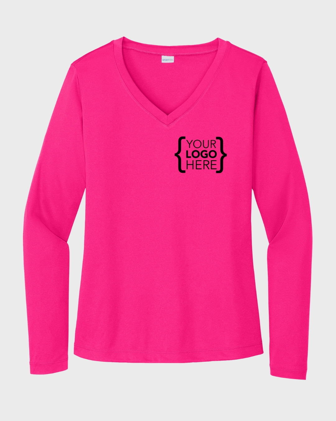 Sport-Tek® Women's Long Sleeve PosiCharge® Competitor™ V-Neck Tee