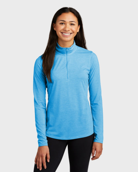 Sport-TekĀ® Women's PosiChargeĀ® Tri-Blend Wicking 1/4-Zip Pullover