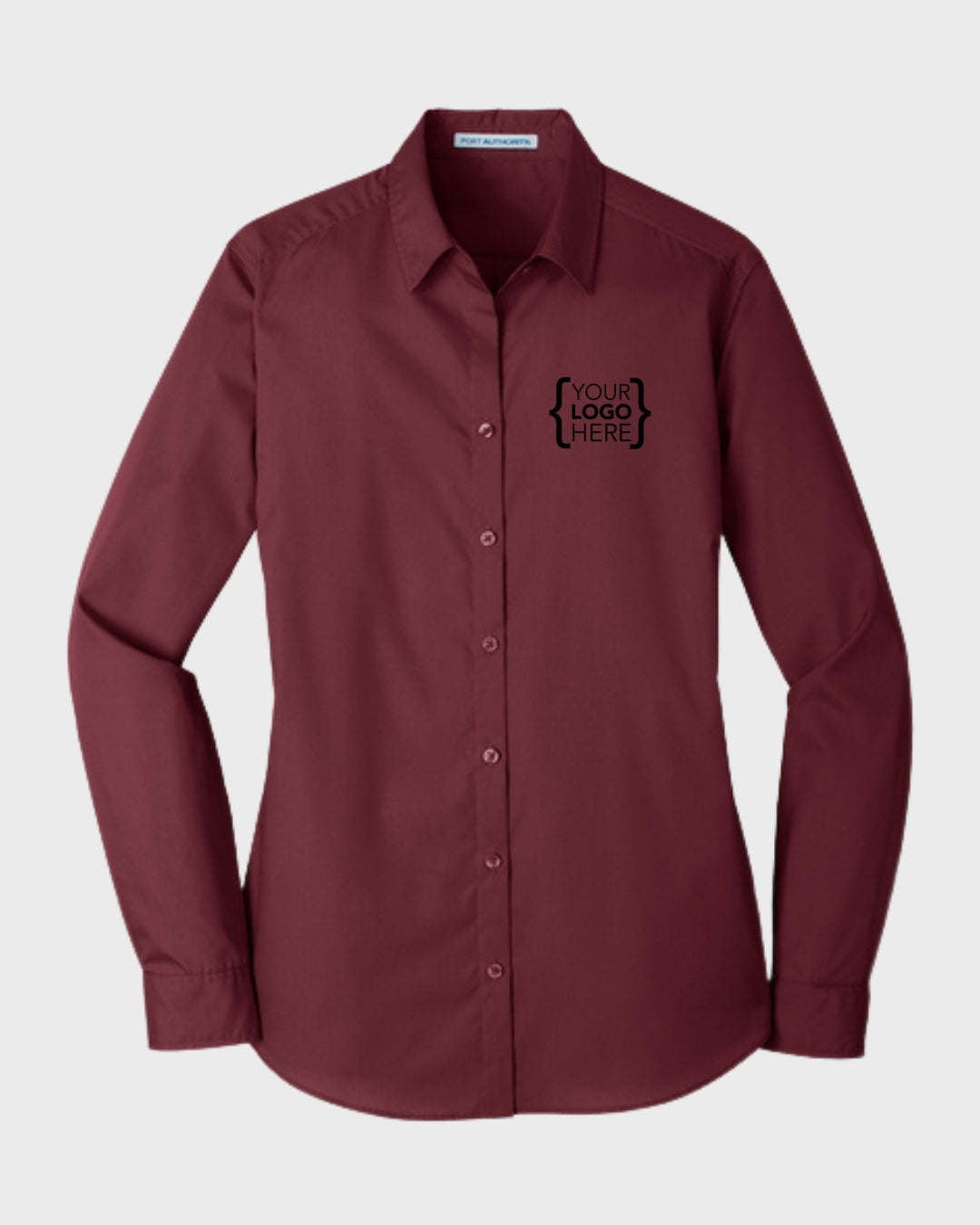 Port Authority® Women's Long Sleeve Carefree Poplin Shirt