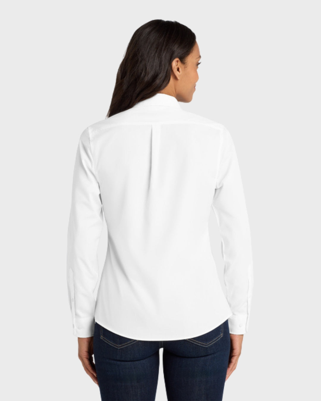 Port Authority® Women's Long Sleeve Carefree Poplin Shirt