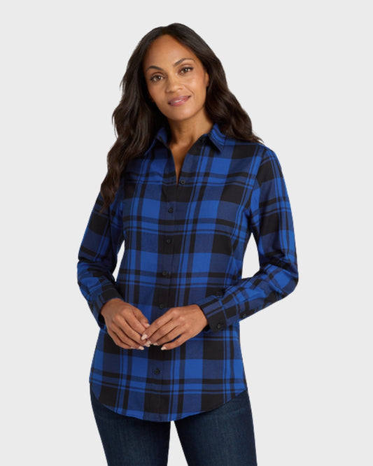 Port Authority® Women's Plaid Flannel Tunic