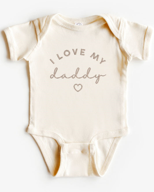 I Love My Parents Embroidered Bodysuit
