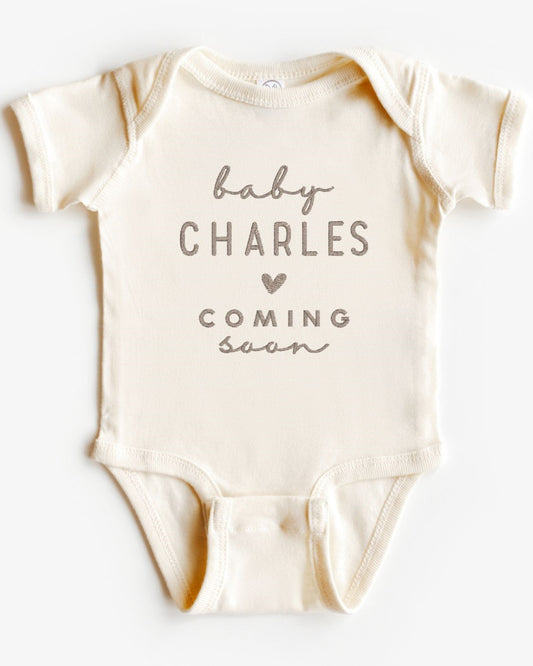 Coming Soon Embroidered Bodysuit