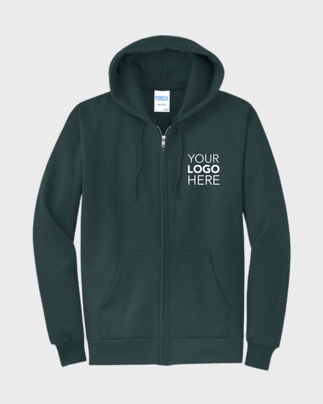Port & Co™ Core Fleece Full-Zip Hooded Sweatshirt