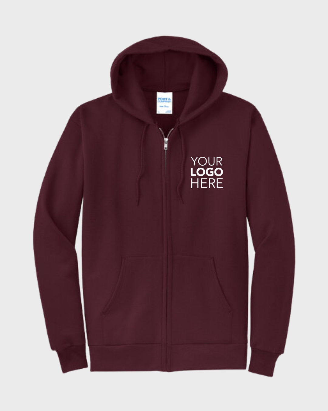 Port & Co™ Core Fleece Full-Zip Hooded Sweatshirt