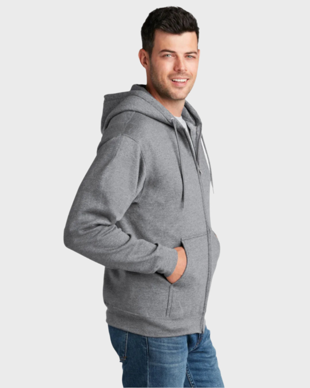 Port & Co™ Core Fleece Full-Zip Hooded Sweatshirt
