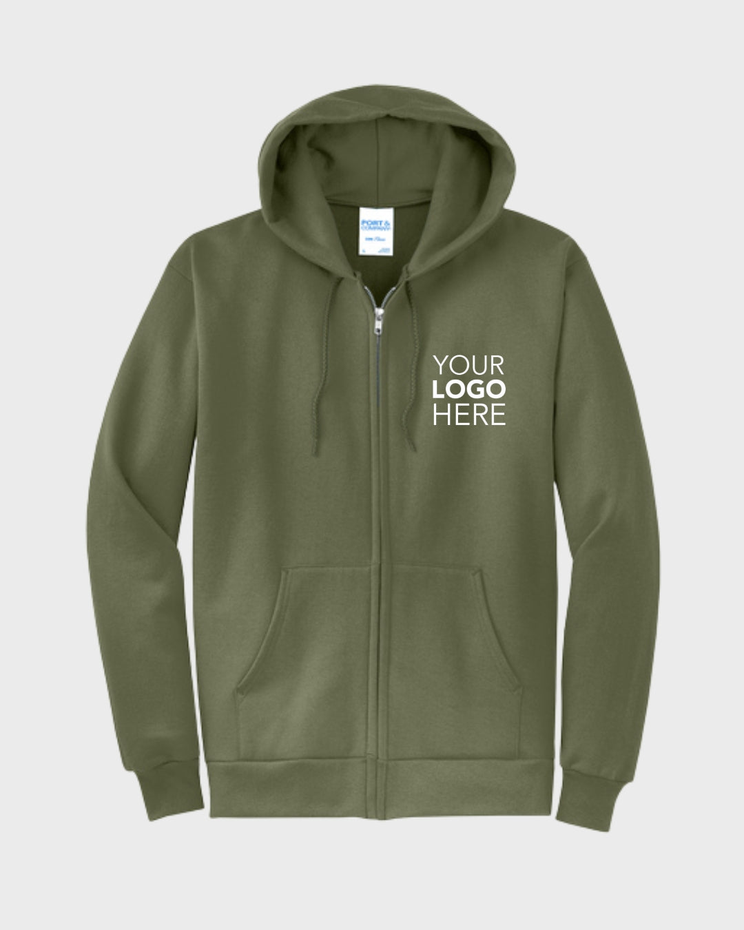 Port & Co™ Core Fleece Full-Zip Hooded Sweatshirt