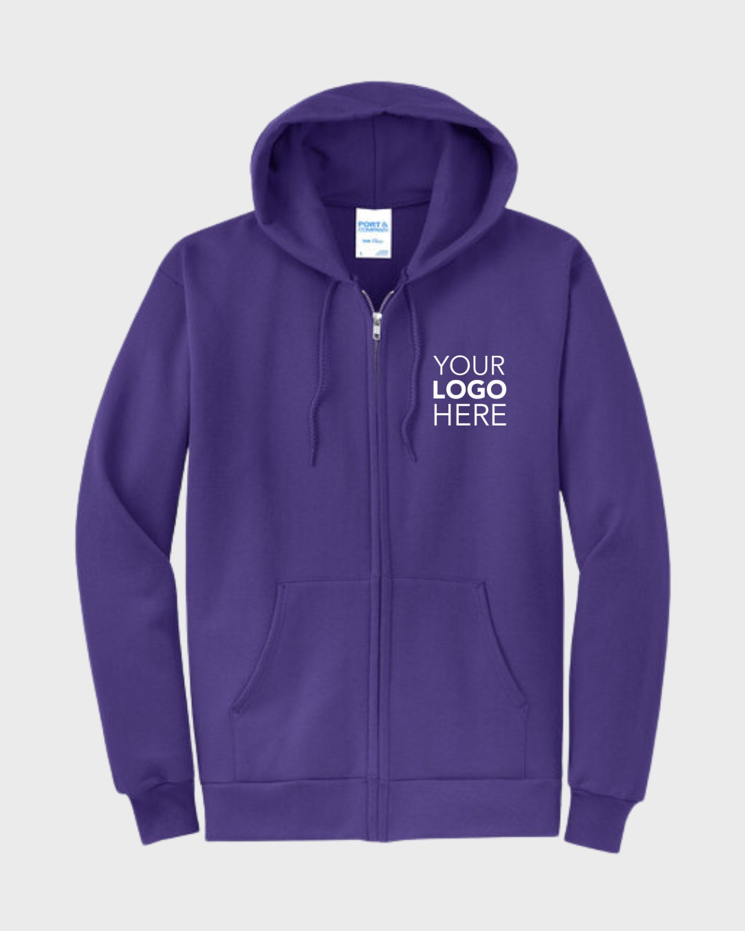 Port & Co™ Core Fleece Full-Zip Hooded Sweatshirt