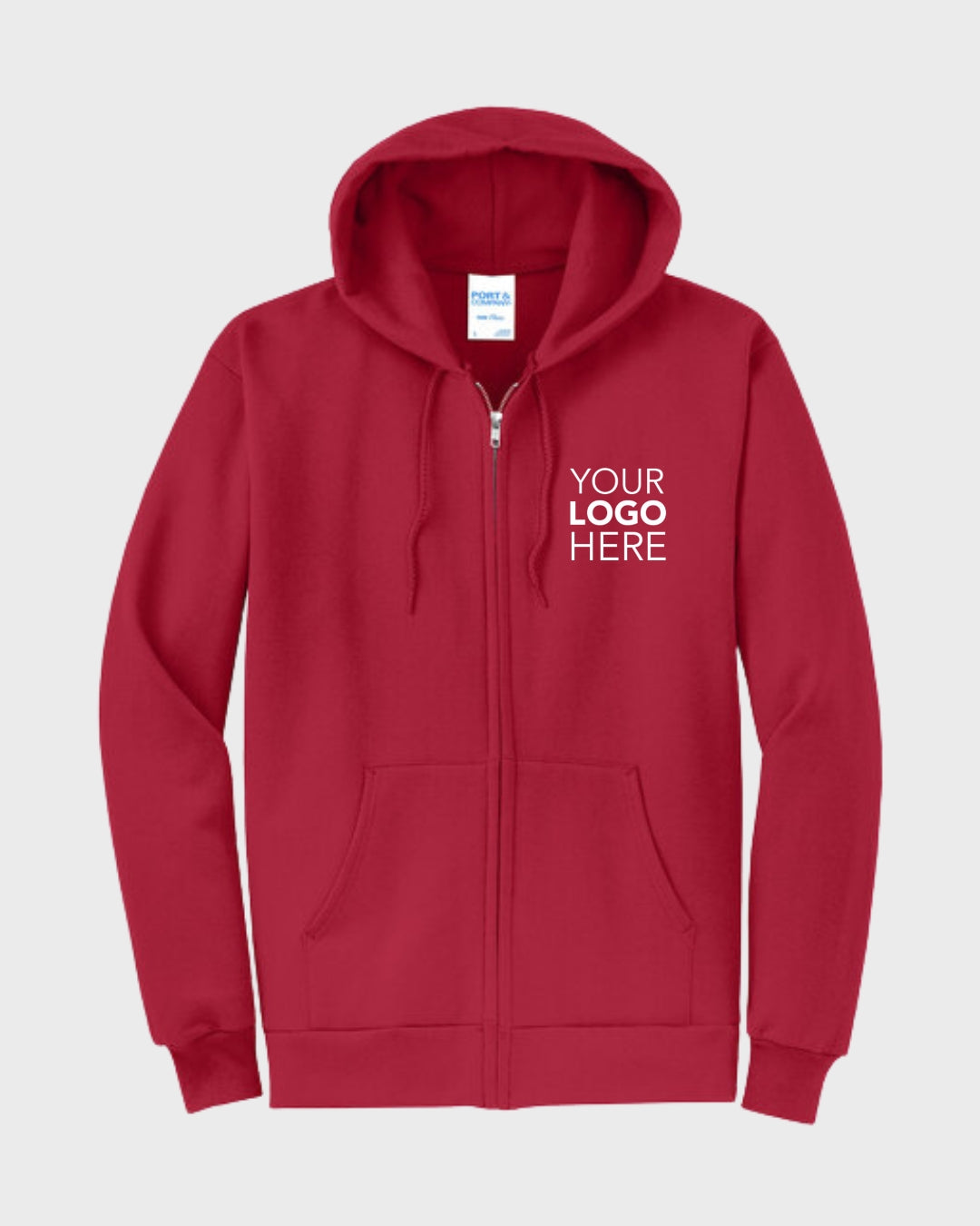 Port & Co™ Core Fleece Full-Zip Hooded Sweatshirt