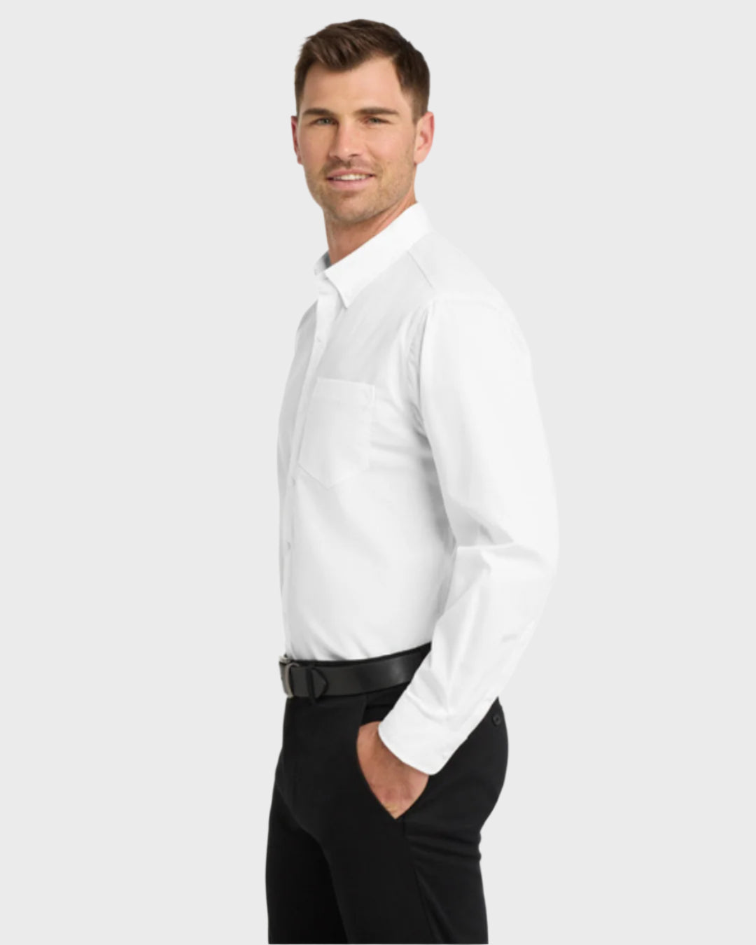 Port Authority® Long Sleeve Carefree Poplin Shirt