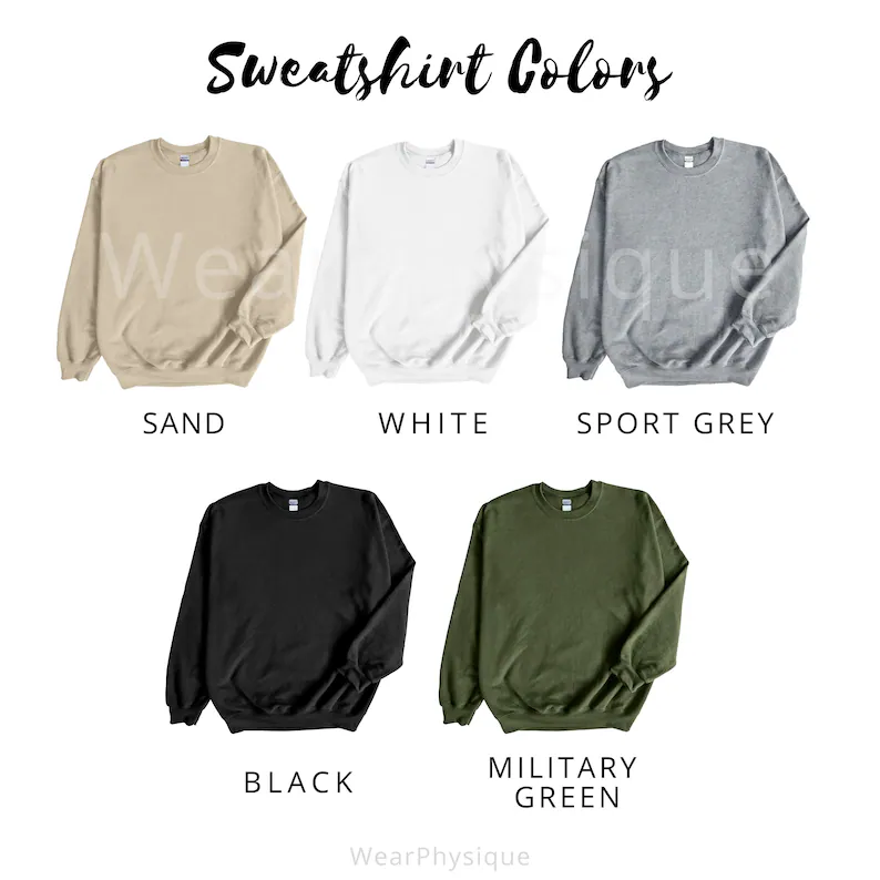 Wifey Hubby Embroidered Sweatshirt - Tone on Tone