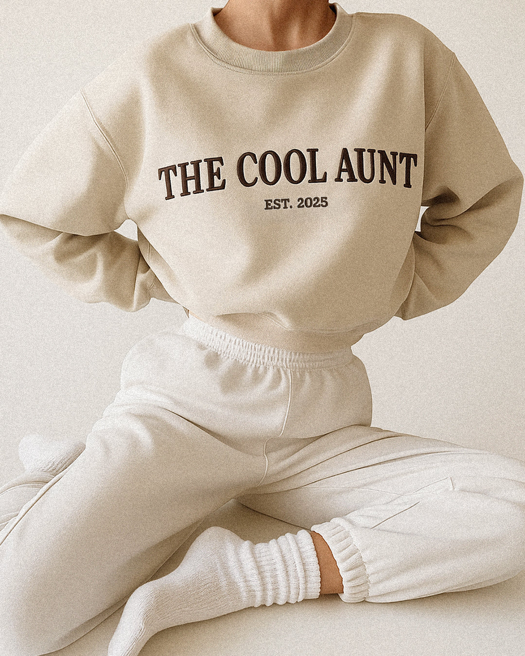 The Cool Aunt Arch Embroidered Sweatshirt